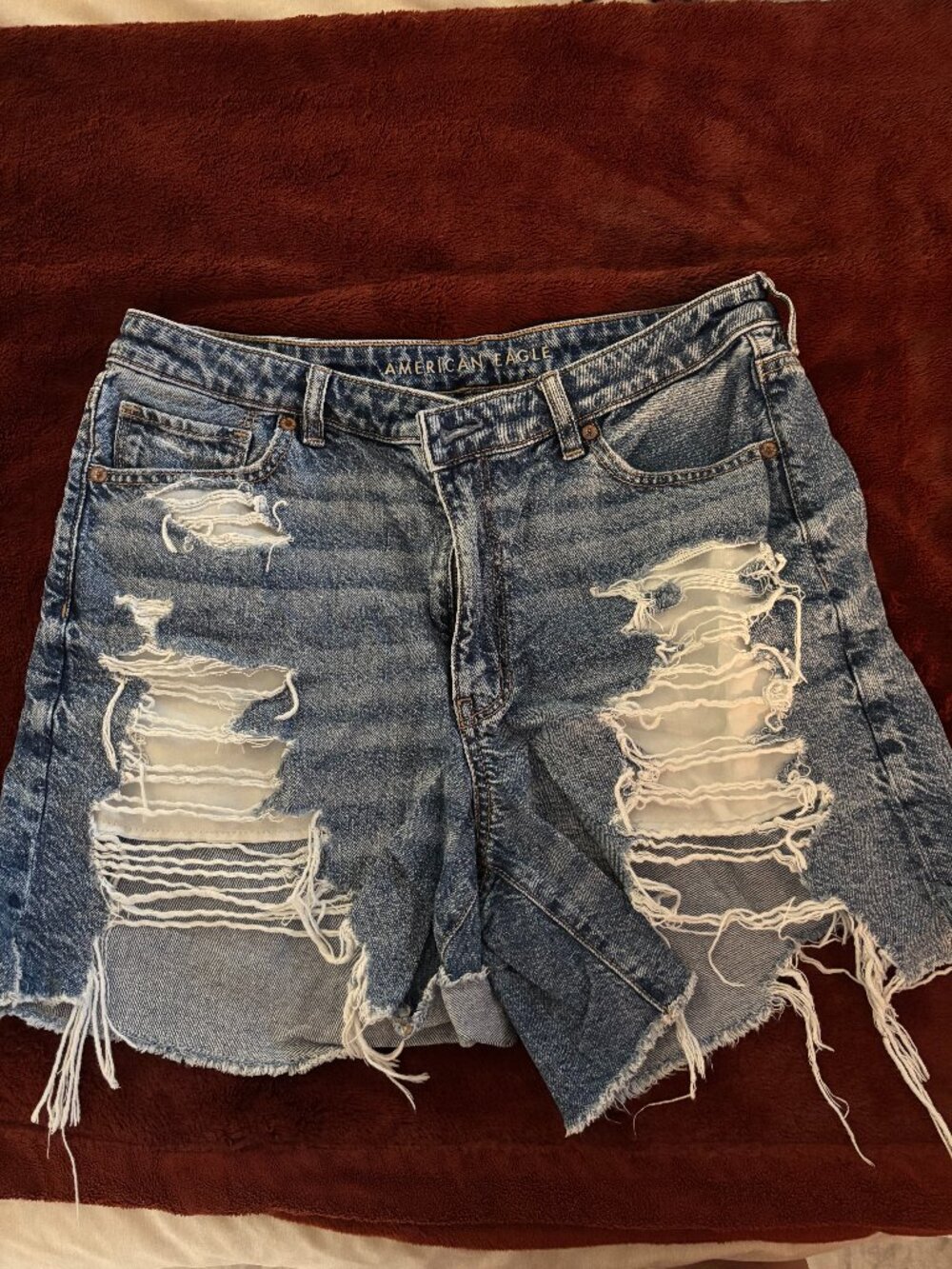 Distressed Boyfriend Shorts